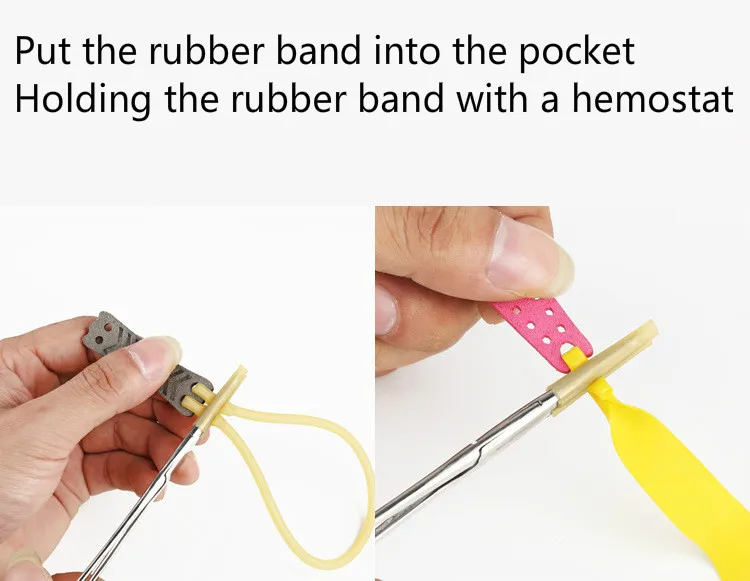 Slingshot завязанный резиновый инструмент плоская резиновая лента круглый ремешок