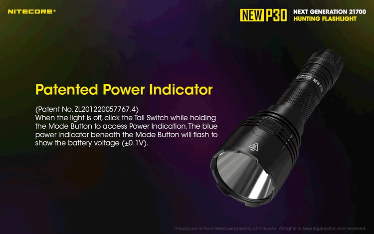 20% скидка NITECORE NEWP30 тактический фонарь 1000 люменов CREE светодиодный водонепроницаемый 18650 уличный походный охотничий портативный фонарь