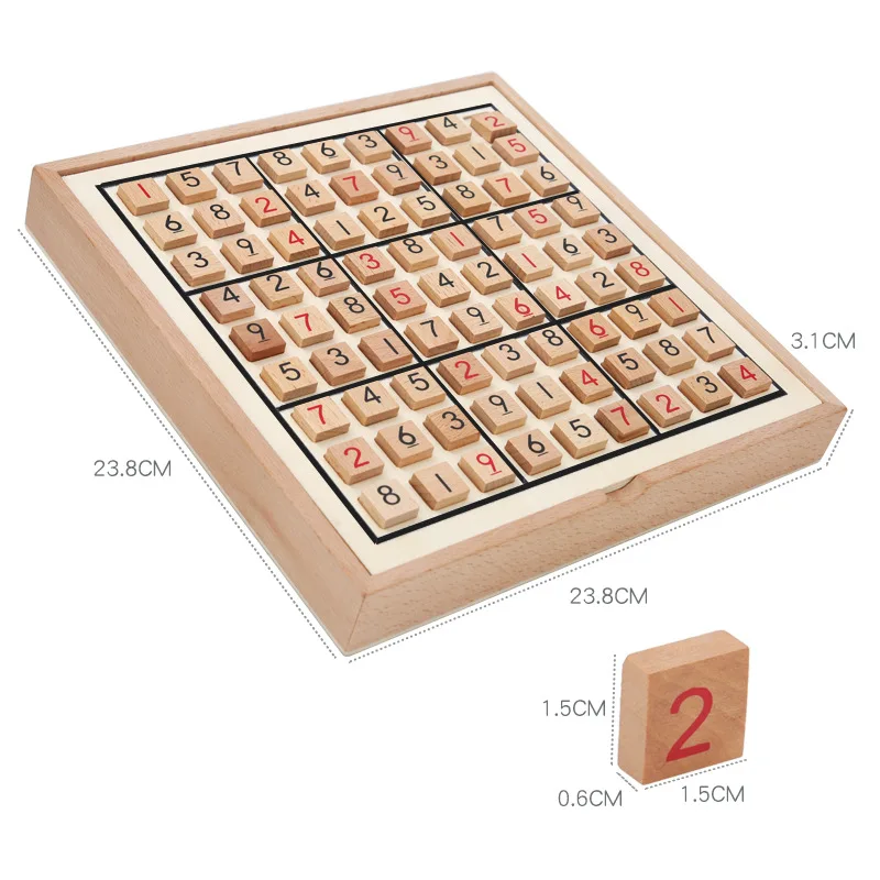 Деревянная игра Судоку цзюгунге с вопросами детские развивающие игрушки