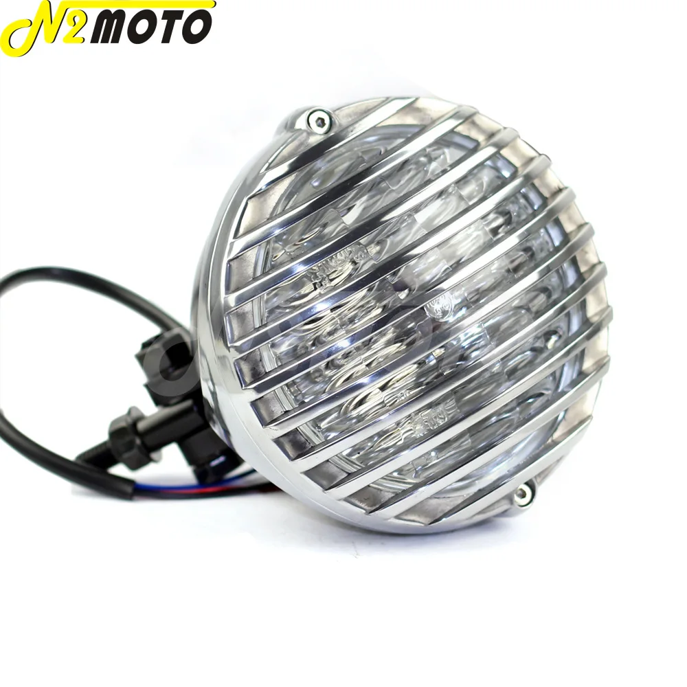 Фара для мотоциклов старой школы лампа дальнего/ближнего света винтажная фара