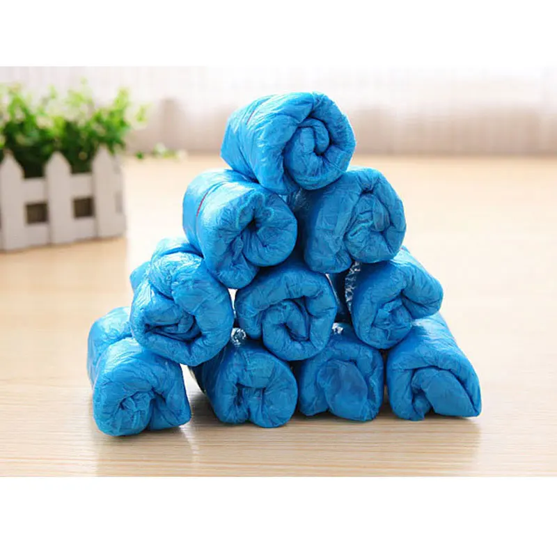 500 шт. = 250 пара Пластик одноразовые бахилы дождливый день ковровое покрытие