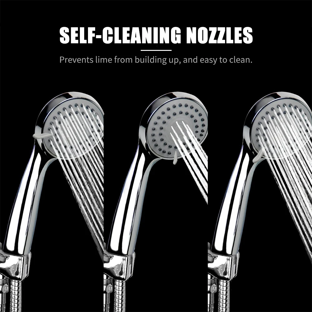 Ручная Лейка для душа с 3 режимами распыления и регулируемым кронштейном из