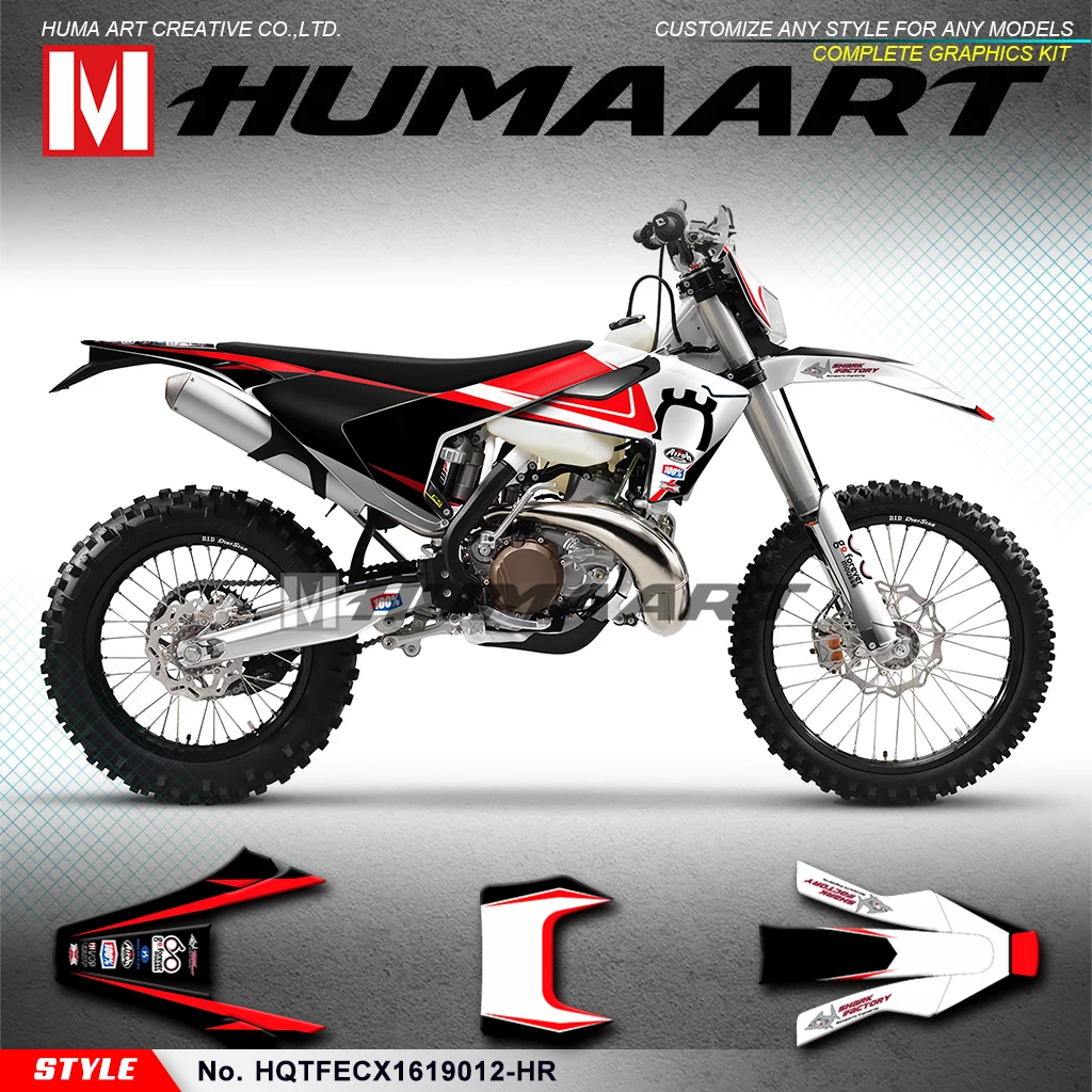 HUMAART Байк Графика виниловые наклейки Полный комплект для обертывания TE FE TX FX FS TC FC