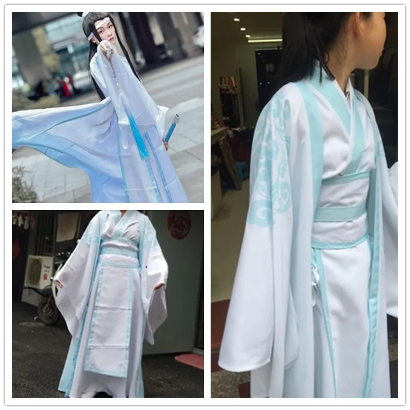 

Lan Wangji Cosplay Grandmaster of Demonic Cultivation Costume Lan Wangji Adult Mo Dao Zu Shi Lan Zhan Costume Unisex for Party