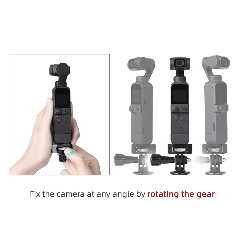 

360 Degree Adjustable Camera Holder Mount for DJI OSMO Pocket2 /OSMO Pocket/OSMO Action /Insta360 ONE X2/X/Gopro Hero