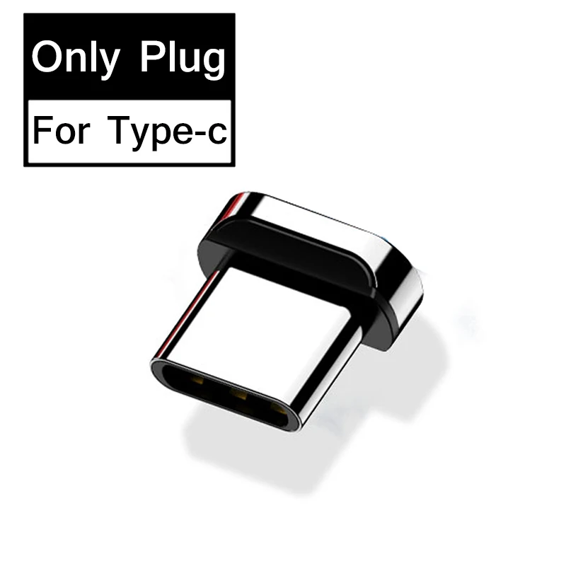 Магнитный кабель 3A type-C для samsung A70 huawei P30 lite Micro usb провод для быстрого заряда USB C Магнитный телефонный кабель для Xiaomi - Цвет: Only Type-c Plug