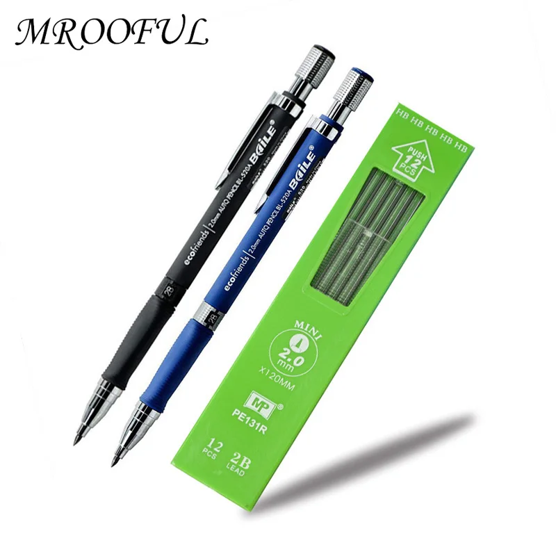 

Механический карандаш и карандаш 2,0 мм, набор автоматических карандашей для рисования, дизайнерские механические карандаши для рисования, ...