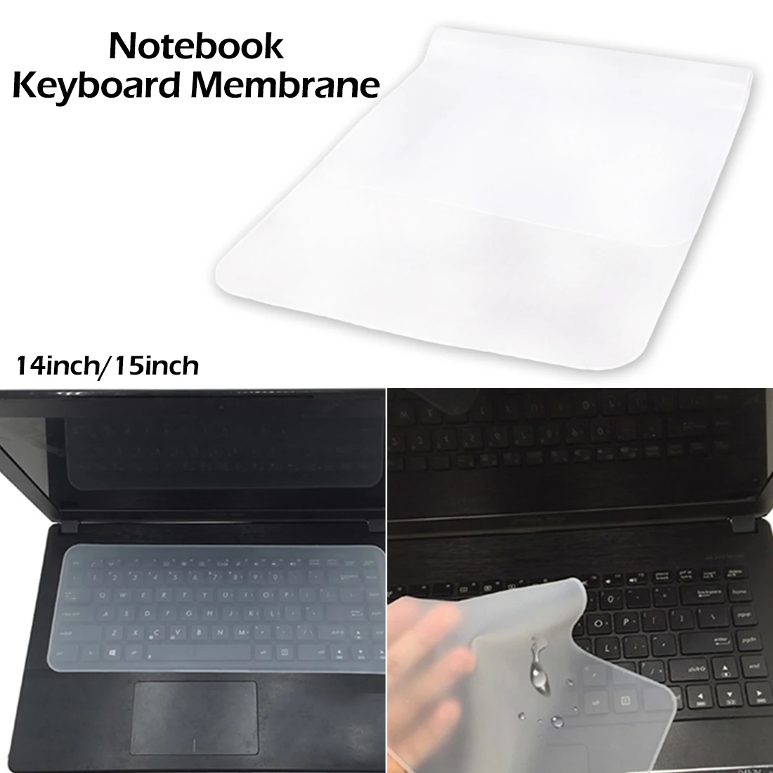 

Dustproof Transparent Ultra-thin Silicon Keyboard Cover 14 15inch Universal Silicone keyboard Protector Film for Laptop Computer