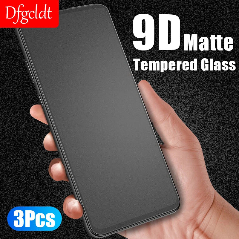 

3Pcs 9D Frosted Tempered Glass for Xiaomi Redmi Note 10 9 8 7 Pro Poco F3 X3 NFC M3 M2 F2 Pro Mi 9 10T 11 Lite Screen Protector