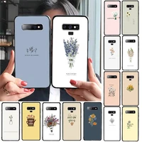 yndfcnb great aesthetic flower art phone case for samsung galaxy a30 a20 s20 a50s a30s a71 a10 a10s a7 a8 a6 plus cases