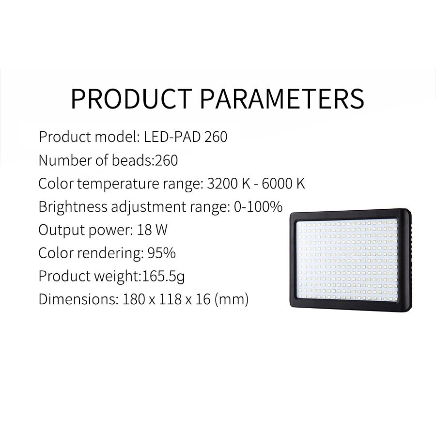 Светодиодная кольцесветильник лампа MAMEN для камеры видеостудии Youtuber Vlog 260