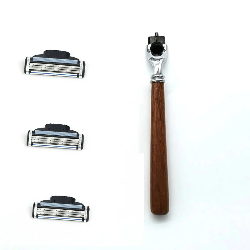 Мужская бритва с 3 лезвиями бритвенные картриджи бритвенная ручка на заказ |