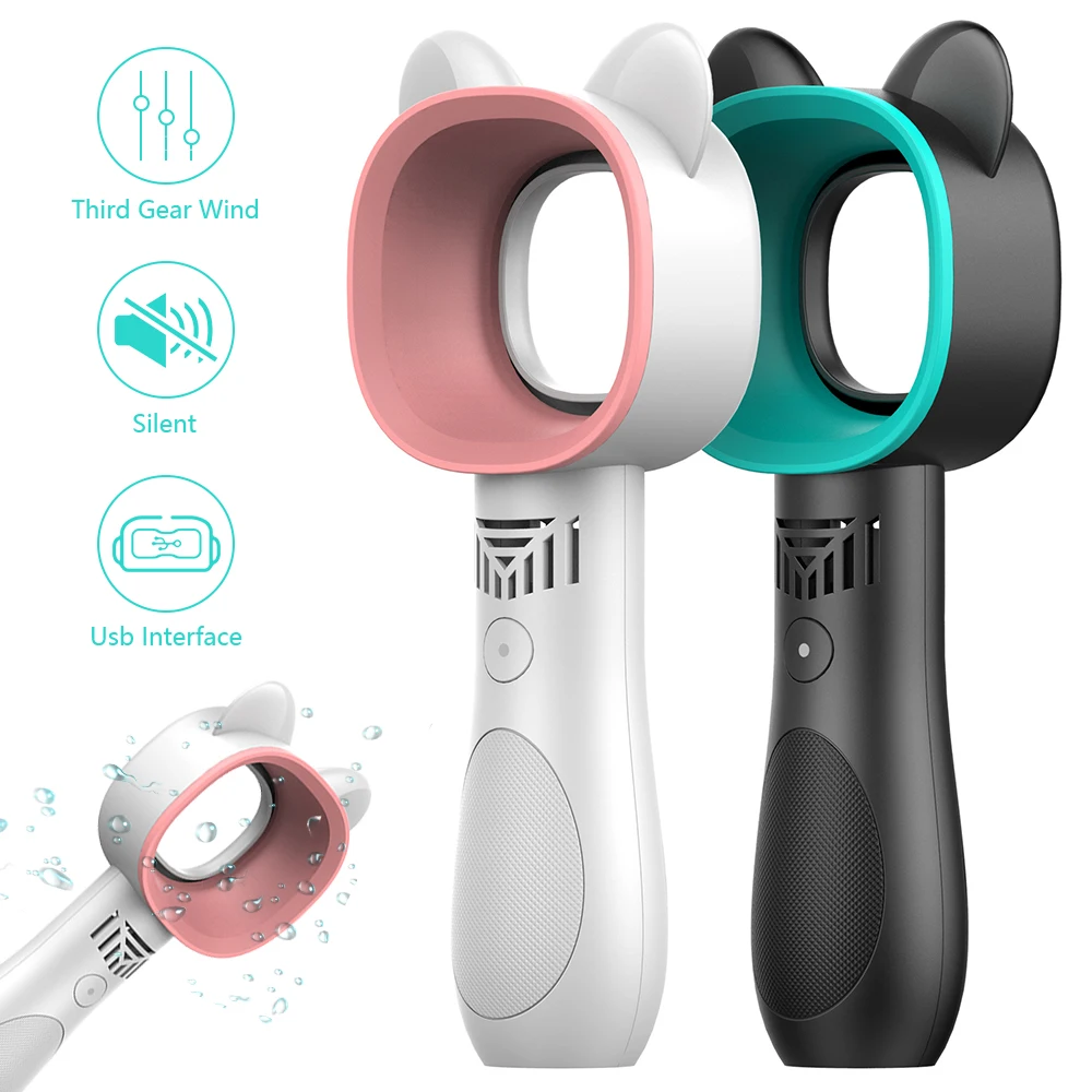 Летний кулер портативный вентилятор ручной USB перезаряжаемый Мини Складной для