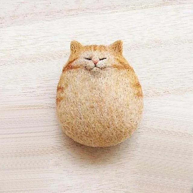 Япония DIY ручной работы lover Cat Kitty шерсть иглы для валяния комплект Модные украшения дома иглы Feltro животных - Цвет: A0218