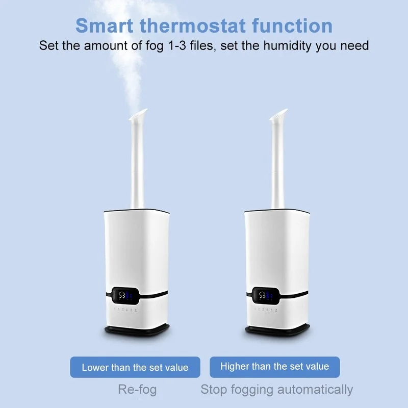 Large-capacity Industrial Humidifier Fruit and Vegetable Fresh-keeping Spray Air Purifier Commercial Cold Mist Machine | Бытовая