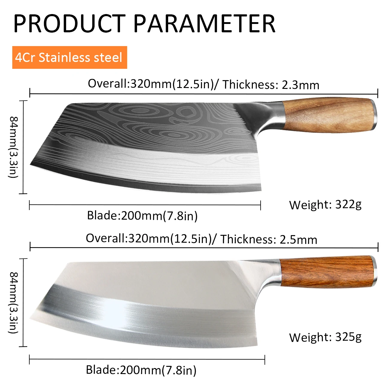 Кухонный нож 5CR1 7 универсальный острый шеф-повар из нержавеющей стали охотничьи