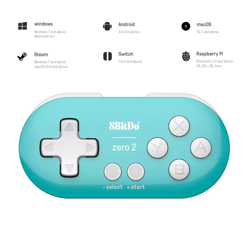 8bitdo Zero 2 Bluetooth геймпад переключатель контроллер для Nintendo Switch Windows Android macOS Mini Game