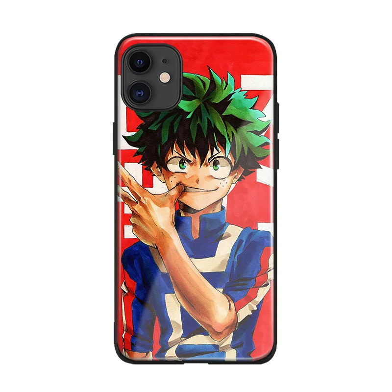 Boku no My Hero Academy аниме мягкий силиконовый стеклянный чехол для телефона, чехол для Apple iPhone 6 6s 7 8 plus x xr xs 11Pro max