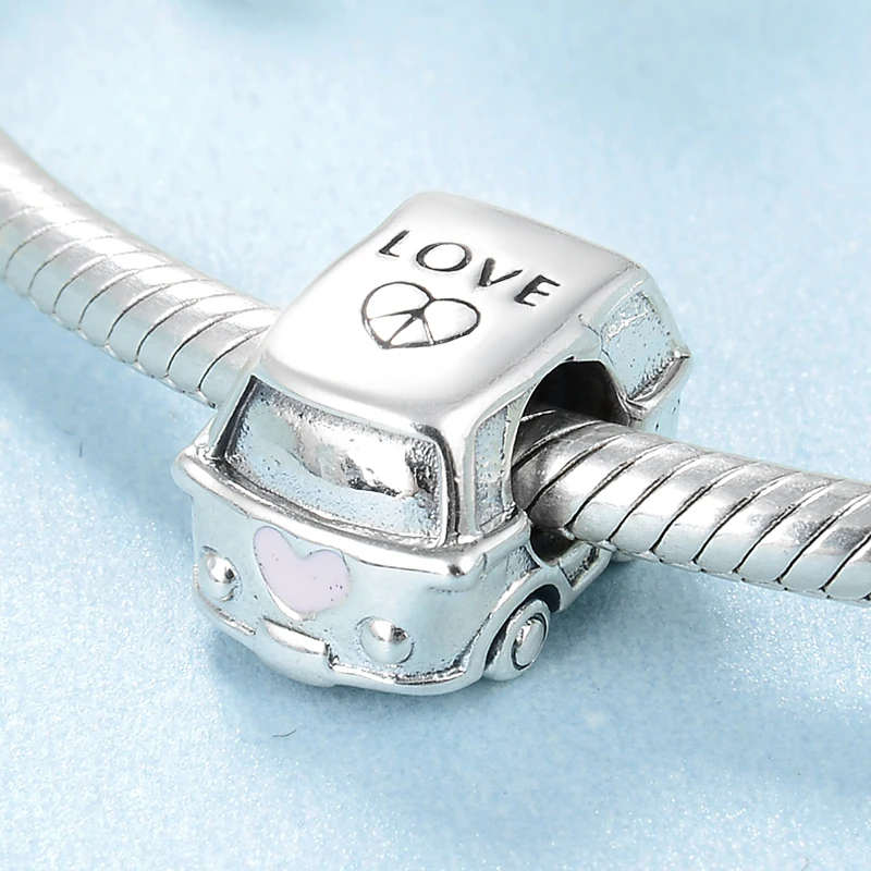 

Fashion Simple 925 Sterling Silver Wedding car Bead Love for Jewelry Making Fit europeu Charms Bracelet Bangles DIY Gift