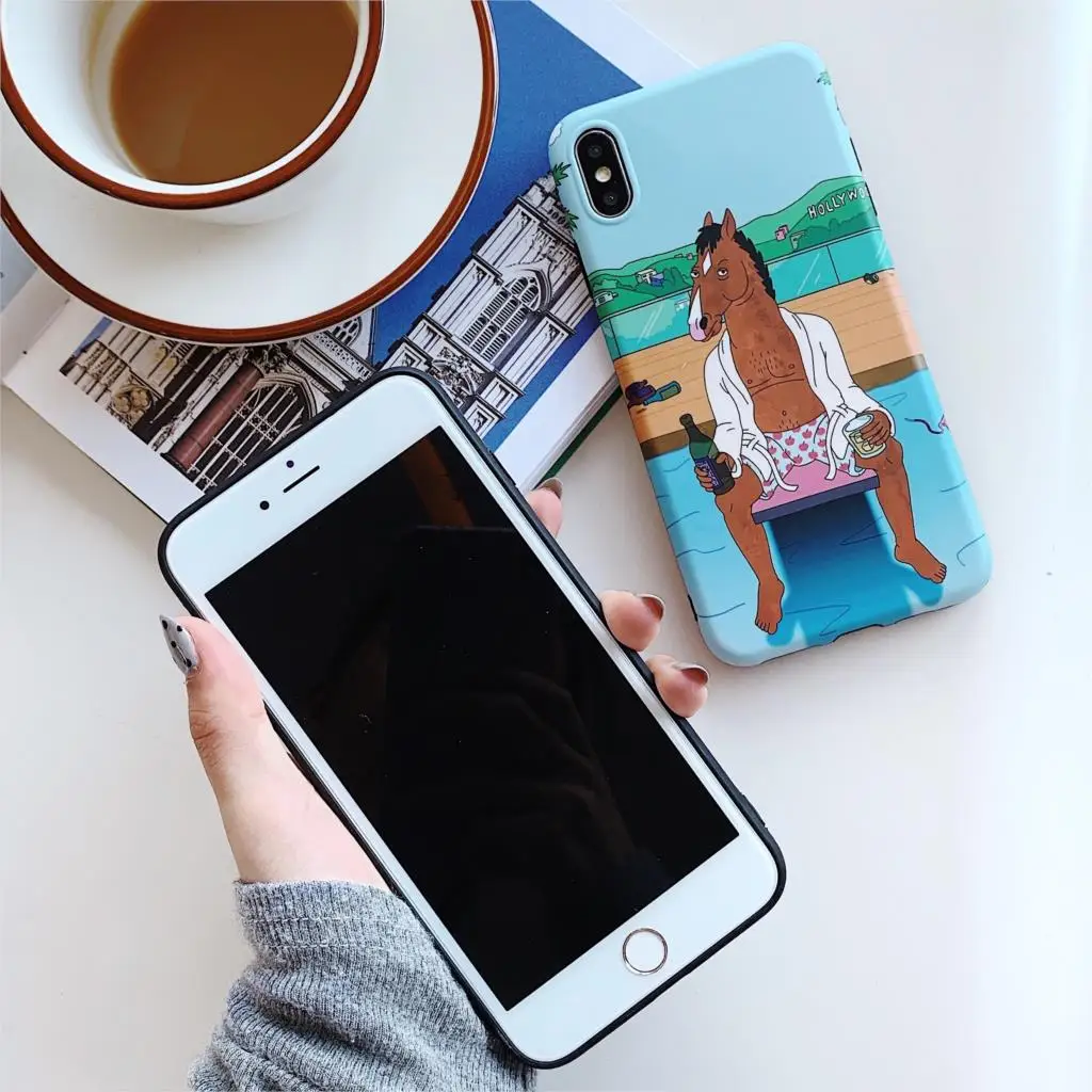Fuuny BoJack Horseman Американский мультфильм чехол для телефона Apple iPhone 11 Pro Max Xr X XS 7 8 6 S Plus