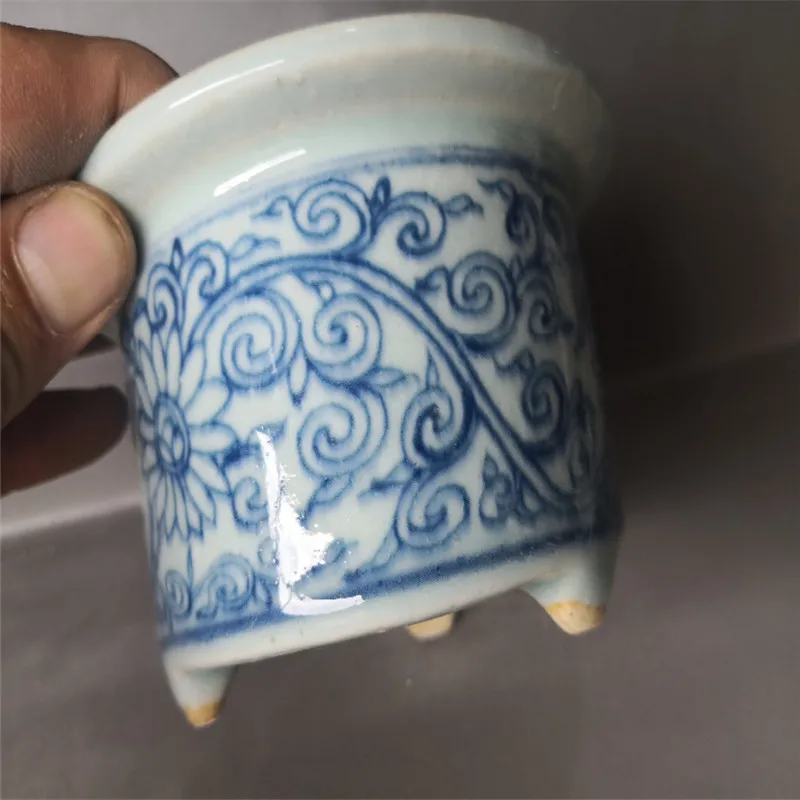 Chinese Old Porcelain Blue And White Flowerpot | Дом и сад
