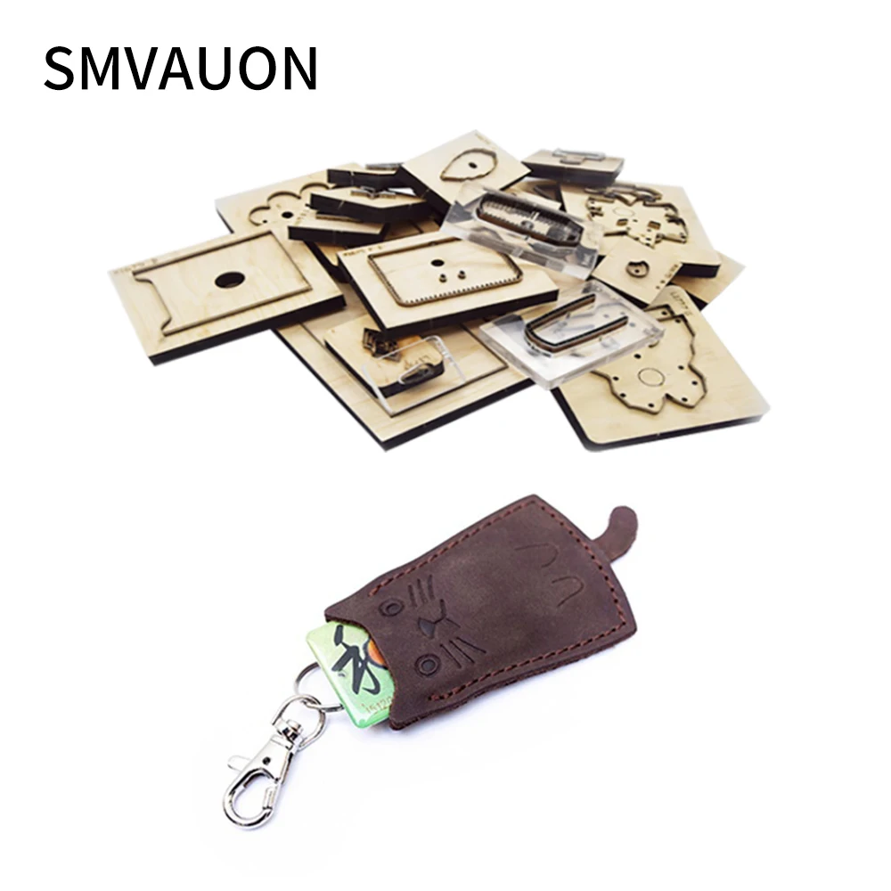 

Wooden Die Cut Diy Mobile Phone Bag Card Holder Kitty Mobile Phone Pendant For Die Cutting Machine Card Bag Mould Scrapbook