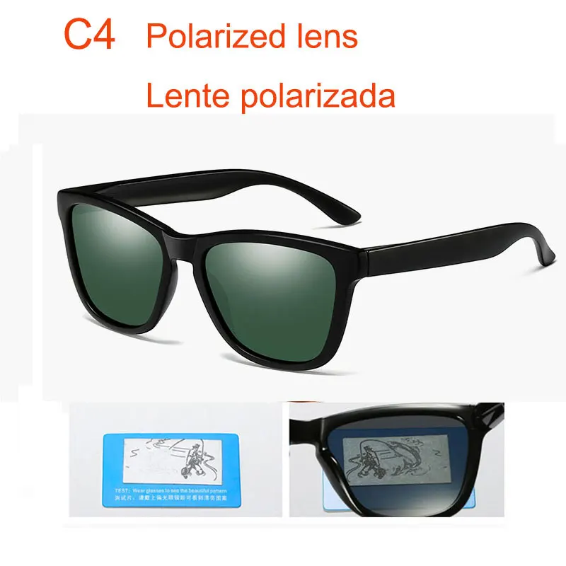 717 c4 Polarized Hommes lunetes De soleil femmes lunette De sport marque дизайнерский кабелепровод Oculos De Sol revetement ratichissant - Цвет линз: 717 c4 Polarized