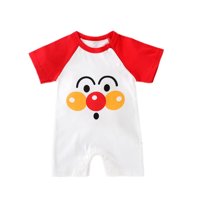

New Summer Baby Rompers Newborn Boys Girls Cotton Short-sleeved One Piece Thin Shortalls Playsuits Multi-Color Options For Sale