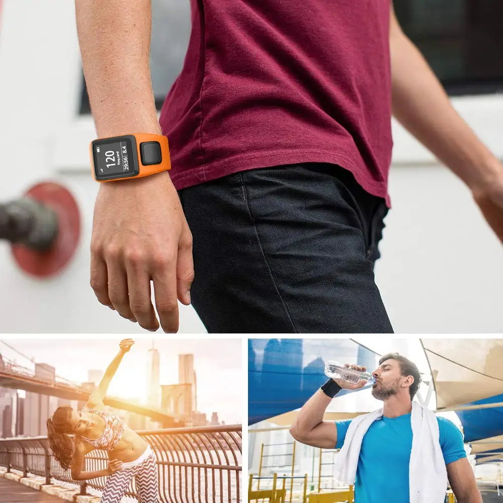 Силиконовый сменный ремешок для часов TomTom Runner 2 3 Spark GPS спортивные часы серии