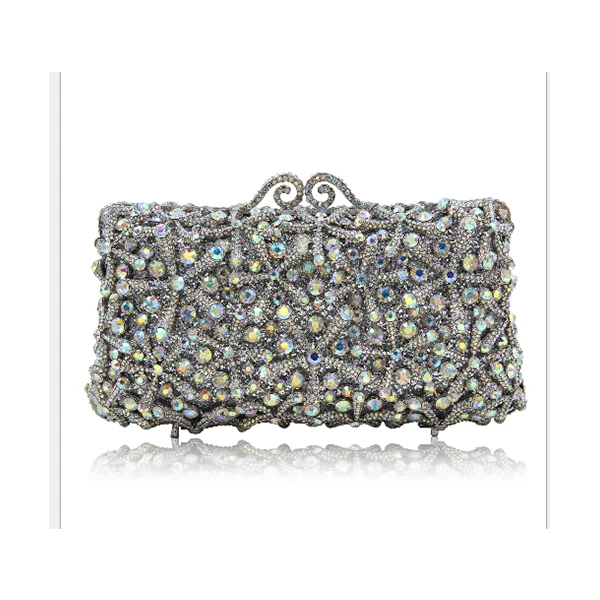Женский клатч с кристаллами и стразами женская вечерняя сумка для свадьбы