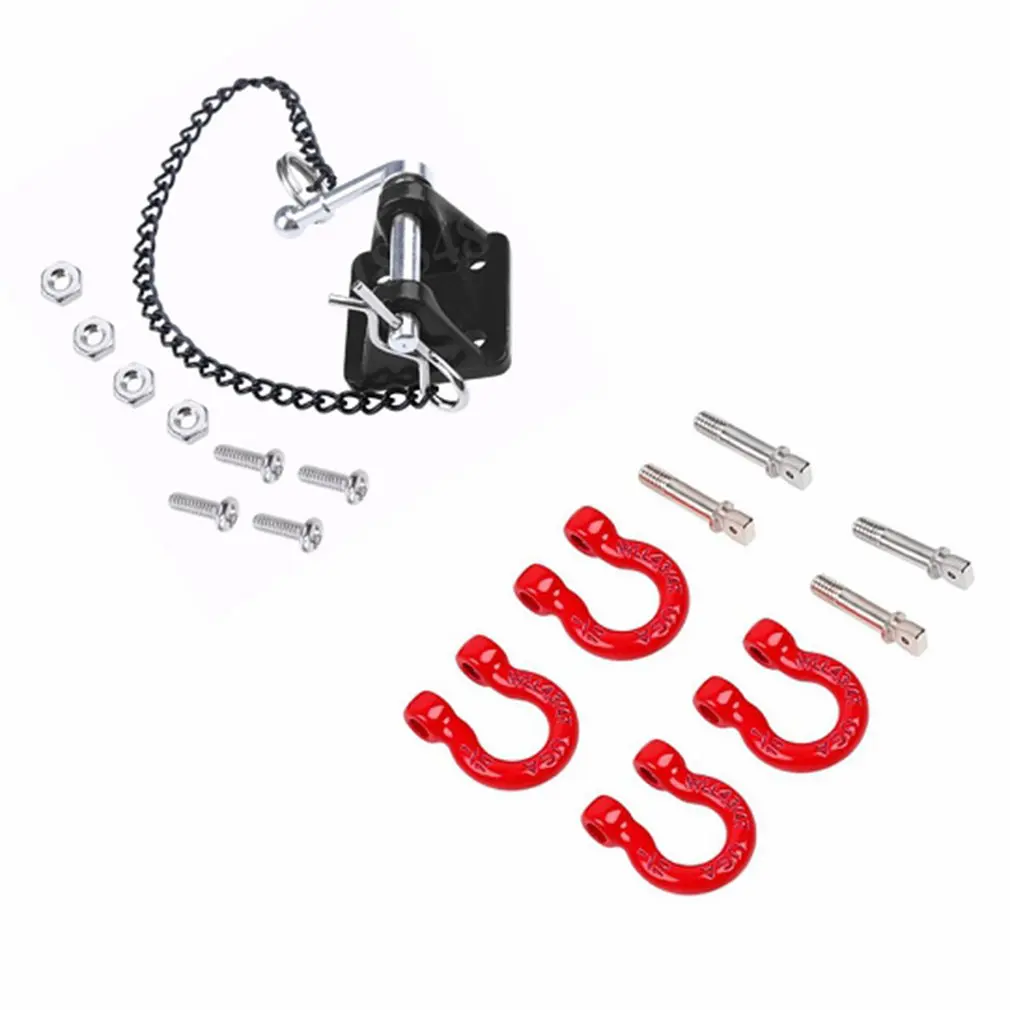 

Accessories Climbing Car Trailer + Front/Rear Bumper Hook Tow Hook Rescue Hook Suitable For 1/10 RC Tracked Vehicle