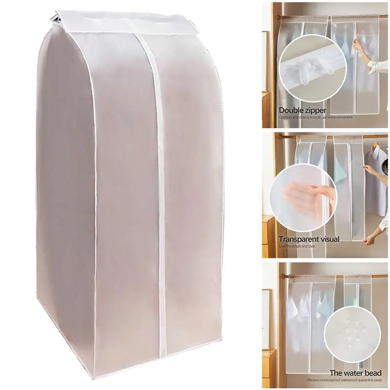 

Пылезащитный чехол для одежды, Пылезащитный Водонепроницаемый чехол для хранения одежды, подвесной органайзер, шкаф, шкаф