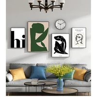 prints wall art pictures living room home decor vintage abstract matisse line figure minimalist europe canvas painting posters