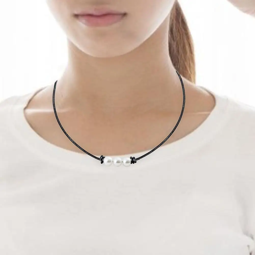 Один/три жемчуга ключицы цепочка Жемчуг ожерелье Горячая продажа Ms. Кулон с