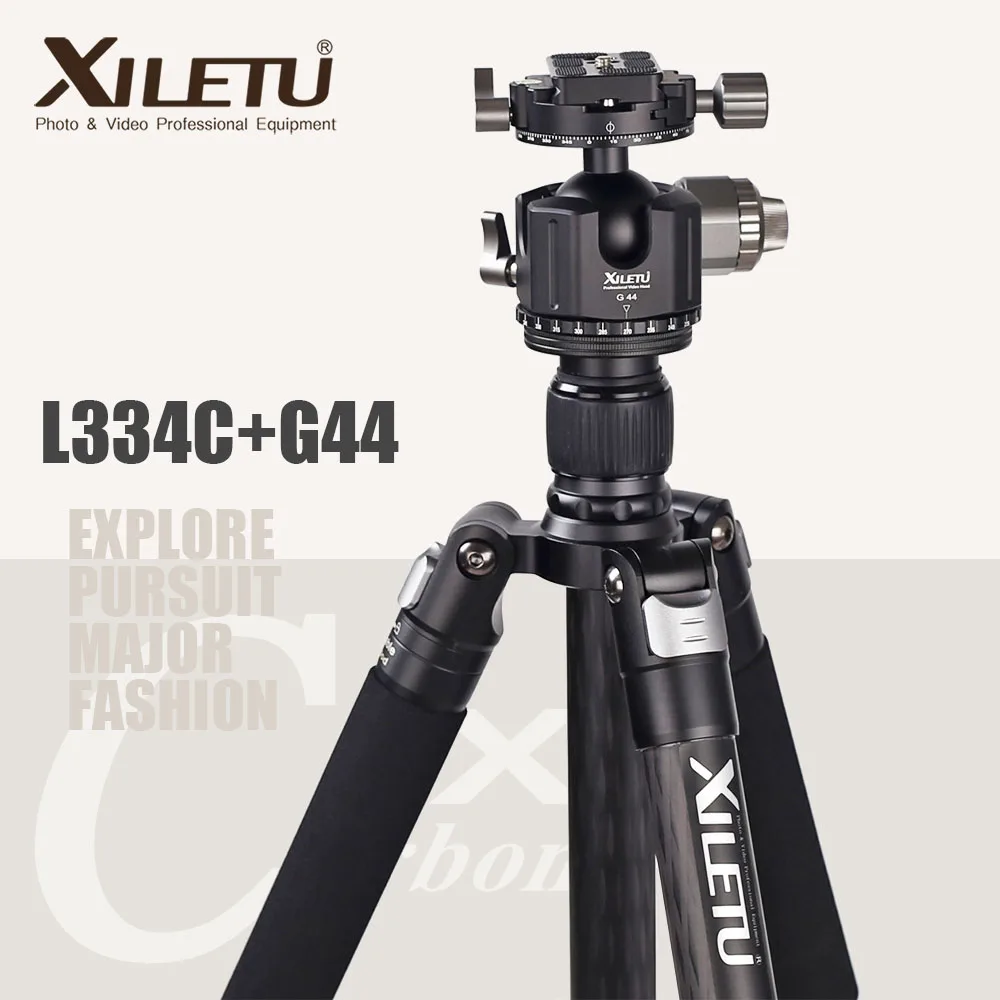 

XILETU L334C+G44 professional video tripod portable camera tripod carbon fiber