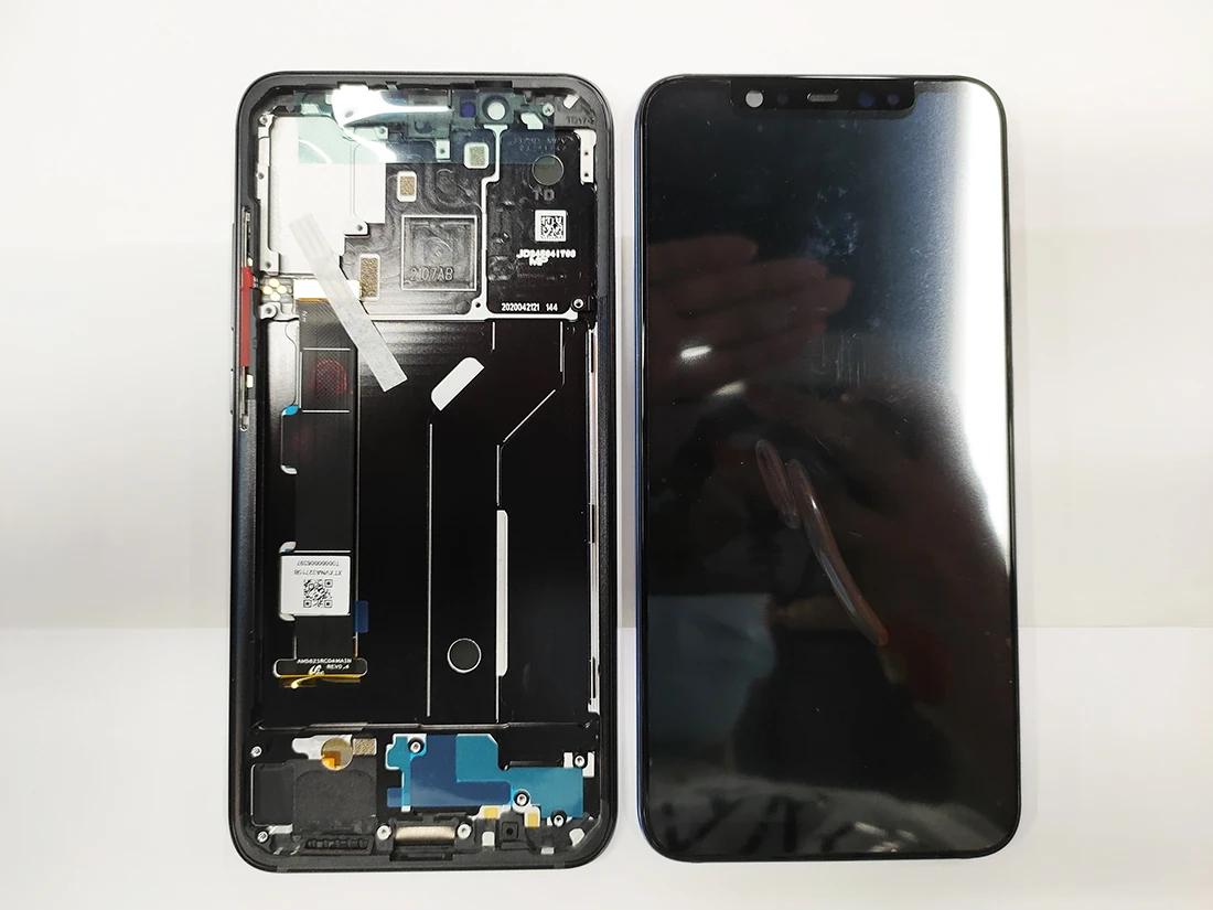 Pantalla AMOLED 100% Original para Xiaomi Mi 8 Mi8, montaje de digitalizador de pantalla t&aacute;ctil de reemplazo para Xiaomi M1803E1A LCD-1