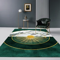 dark green carpet light luxury nordic simple fashion living room sofa tea table bedroom full of modern floor mat