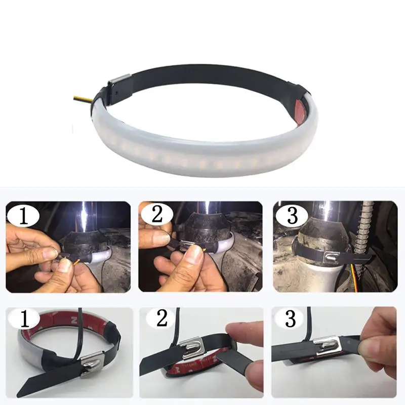 Универсальное прочное кольцо для сигнала поворота мотоцикла светодиодная вилка