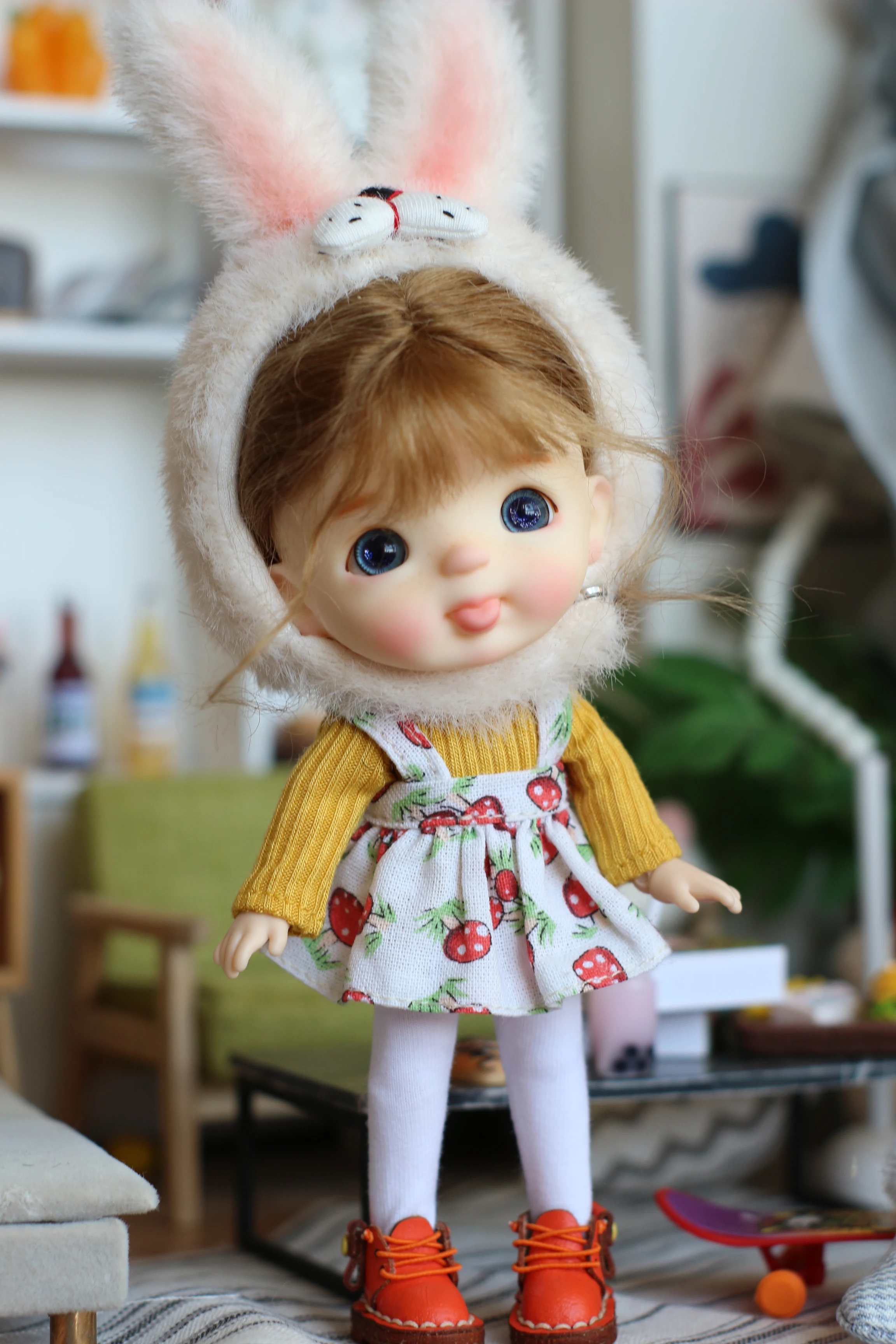 OB11 кукла Tommy 1/12 1/8 bjd детская голова включая кукольную голову и парик одежду обувь
