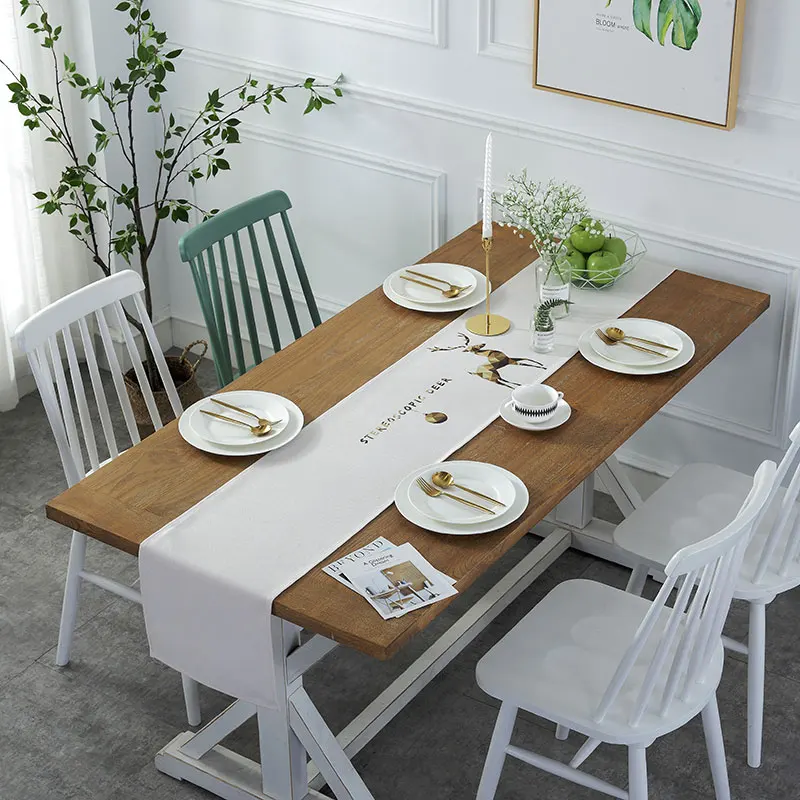 DEFU настольная дорожка модная простая Современная скатерть водонепроницаемая