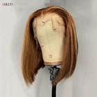 Lolly волосы 1 шт. малазийские синтетические волосы волнистые свободныесреднийтри части 4X4 дюймов не Реми человеческие волосы Кружева Закрытие с 130% плотностью