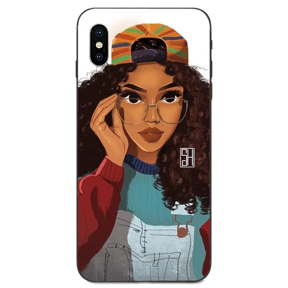 Для Apple iPhone 11 X XS Max XR Pro 4 4S 5 5S SE 6 6S 7 8 Plus мягкие аксессуары из ТПУ чехлы для девочек |