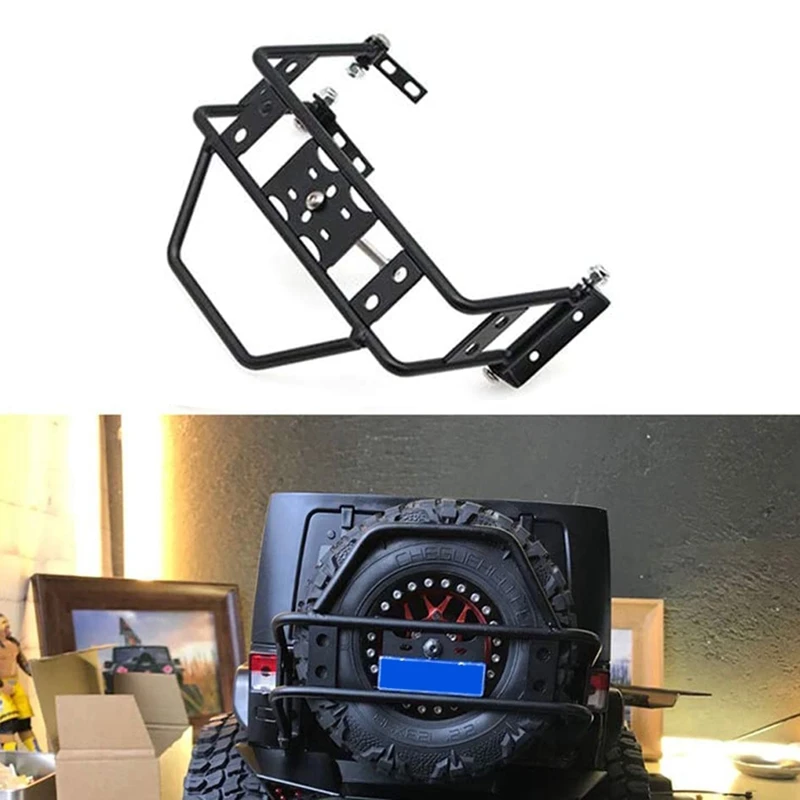 Metal Rear Spare Tire Holder Wheel Stand for TRX4 SCX10 90046 90047 RC Crawler Car(Black) | Игрушки и хобби