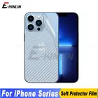 Защитная пленка для задней панели из углеродного волокна для iPhone 13 12 mini 11 Pro XS Max XR X SE 2020 2022 8 7 6 6S Plus SE2