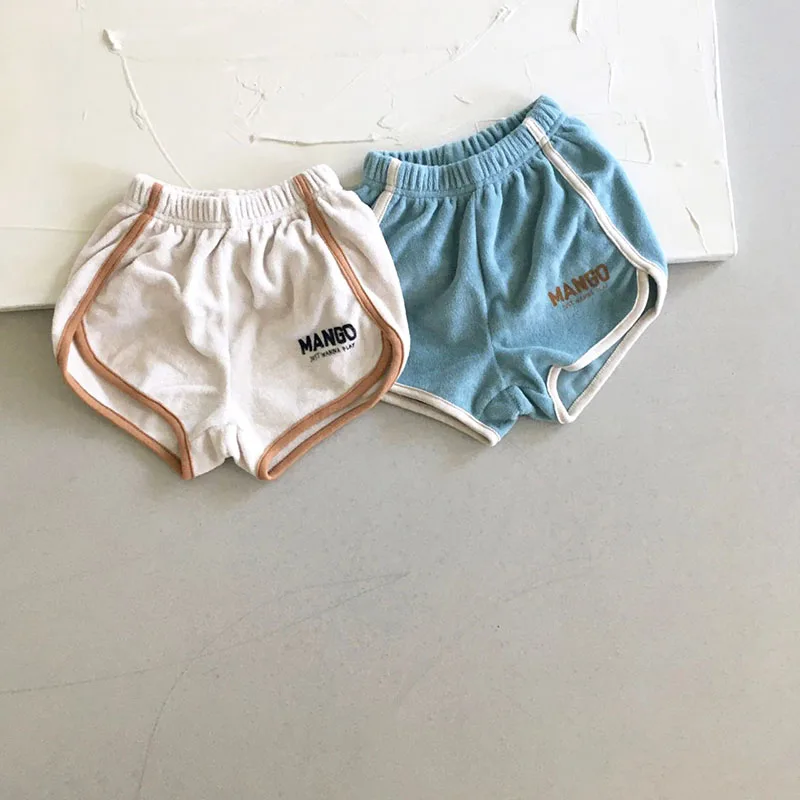 

MILANCEL 2021 Summer Baby Shorts Letter Print Short Pants Casual Toddler Clothes