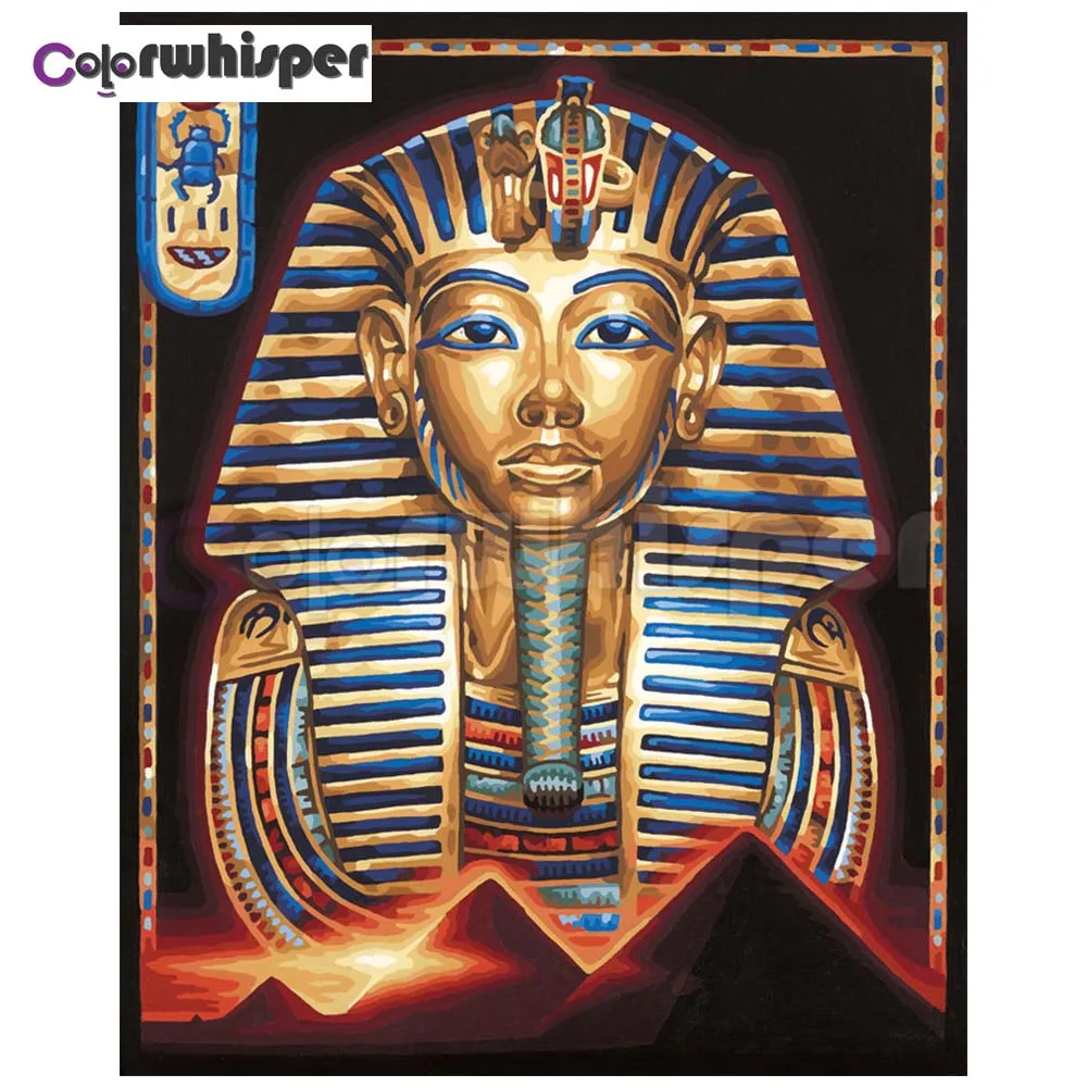 Алмазная картина полностью квадратная/круглая дрель египетский фараон 5D Daimond