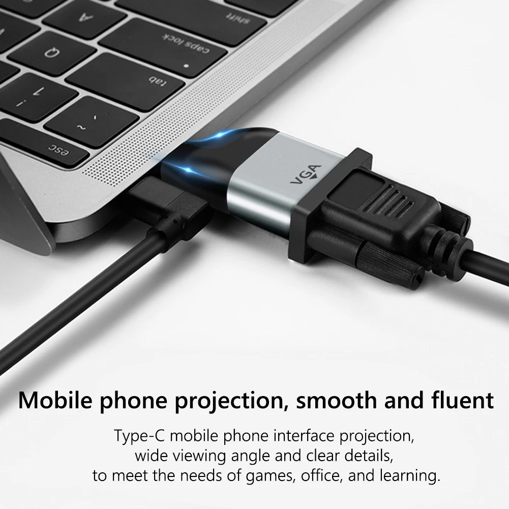 Переходники USB 8K Type-C к совместимым/VGA/DP/RJ45/Mini DP HD видеоконвертеры 4K VGA адаптер RJ45 Lan
