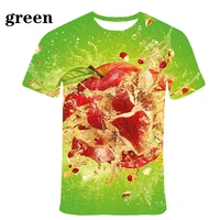 unisex design hot sale 3d fruit digital printed newest fashion cool t shirt plus size xs 5xl