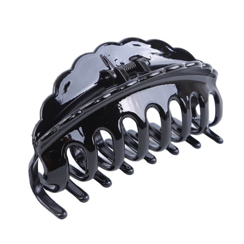 

Fashion Black Acrylic Hair Claw Clips For Women Barrette Clamp Ponytail Crab Girls Hairpin Hair Styling Accessories For Women
