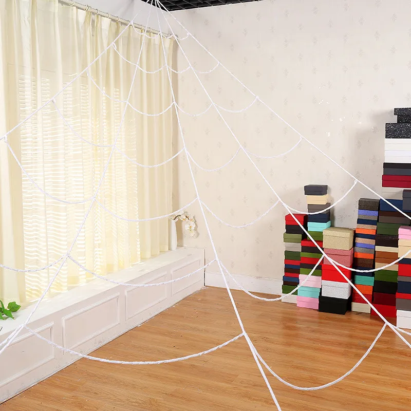 Гигантская тянущаяся паутина для Хэллоуина 5 размеров вечерние украшения бар дом